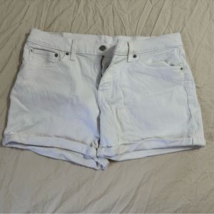 Levi’s White Denim Shorts